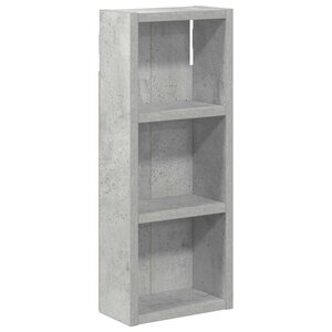 vidaXL Armoire murale de salle de bain Gris Béton 20 x 10 x 50 cm