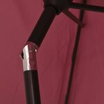 vidaXL Parasol Bordeaux 200x224 cm Aluminium