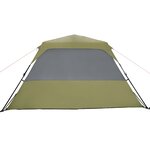 vidaXL Tente familiale 10 personnes vert libération rapide imperméable
