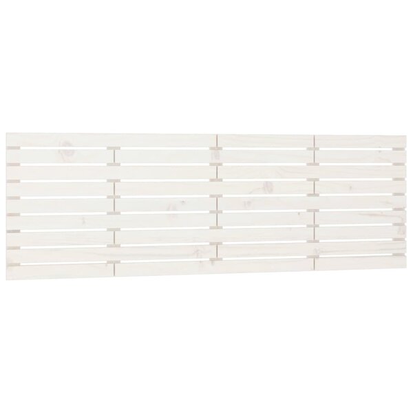 vidaXL Tête de lit murale Blanc 166x3x63 cm Bois massif de pin