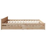 vidaXL Cadre de lit sans matelas 180x200 cm bois massif de pin
