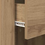 vidaXL Cabinet de chevet avec tiroir Chêne artisanal 35 x 50 x 60 cm