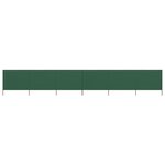 vidaXL Paravent 6 panneaux Tissu 800 x 120 cm Vert