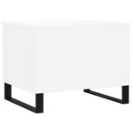 vidaXL Table basse Blanc 60x44 5x45 cm Bois d'ingénierie