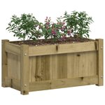 vidaXL Jardinière 60x31x31 cm bois de pin imprégné