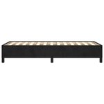 vidaXL Cadre de lit sans matelas noir 90x190 cm velours