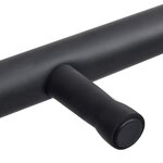 vidaXL Support de guitare 7 sections Noir Acier