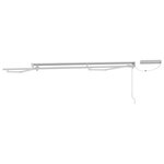 vidaXL Cadre de store rétractable électrique Blanc 3 x 2 m Acier