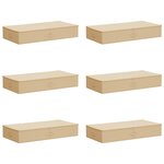 vidaXL Boîte de rangement 6 pc Tissu intissé 90 x 48 x 15 cm 64 8 L