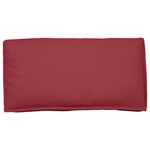 vidaXL Coussin pour assise / dossier de palette avec oreiller Bordeaux