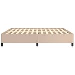 vidaXL Cadre de lit sans matelas cappuccino 180x200 cm similicuir