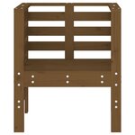vidaXL Chaises de jardin lot de 2 marron miel 61 5x53x71 cm pin massif