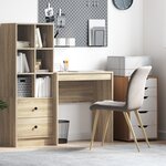 vidaXL Bureau d'écriture Chêne Sonoma Bois d'ingénierie 70 x 40 x 76 cm