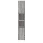 vidaXL Ensemble de meubles de salle de bain 3 Pièces Sonoma gris