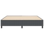 vidaXL Cadre de lit plateforme Gris foncé 180 x 200 cm