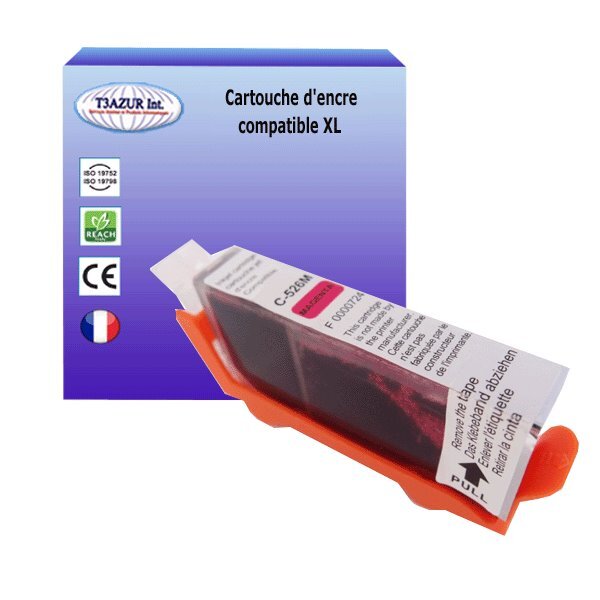 Cartouche compatible avec Canon CLI526 XL Magenta - T3AZUR