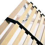 vidaXL Sommiers à lattes sans matelas 2 Pièces avec 28 lattes 90x200 cm
