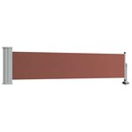 vidaXL Auvent latéral rétractable de patio 60x300 cm Marron