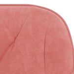vidaXL Chaises pivotantes à manger lot de 2 Rose Velours