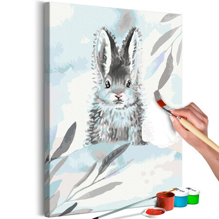 Tableau à peindre par soi-même - sweet rabbit l x h en cm 40x60