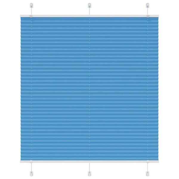 vidaXL Store plissé bleu 115x100 cm largeur du tissu 114 4cm polyester