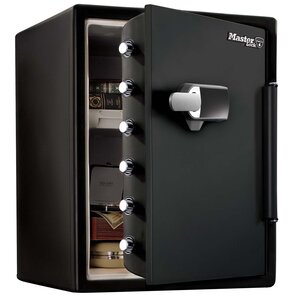 Coffre-fort  Ignifuge et Etanche XXL 56 6 L Combinaison Electronique + Alarme