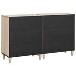 vidaXL Buffet 2 Pièces Blanc 60 x 33 x 75 cm bois de manguier massif