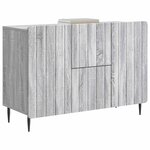 vidaXL Buffet Sonoma gris 89 x 34 5 x 62 cm Bois d'ingénierie
