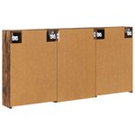 vidaXL Ensemble de Meubles de Salle de Bain 3 Pièces 126 x 16 x 62.5 cm
