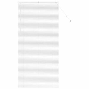 vidaXL Store de Fenêtre avec des rideaux Blanc Aluminium