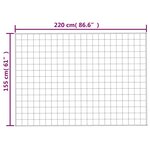 vidaXL Couverture lestée Bleu 155x220 cm 11 kg Tissu