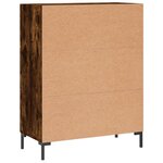vidaXL Buffet chêne fumé 69 5x34x90 cm bois d'ingénierie
