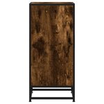 vidaXL Buffet chêne fumé 35 5x35x76 cm bois d'ingénierie et métal