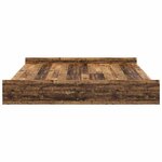 vidaXL Cadre de lit avec rangement Bois ancien 200 x 200 cm