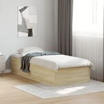 vidaXL Cadre de lit sans matelas chêne sonoma 90x190 cm