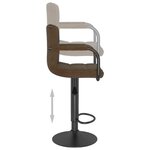 vidaXL Tabourets de bar lot de 2 marron tissu