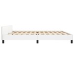 vidaXL Cadre de lit sans matelas blanc 200x200 cm similicuir
