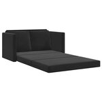 vidaXL Canapé-lit 2 en 1 noir 122x204x55 cm velours