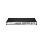 Switch 19' Web. 24x 100Mb PoE +2 Giga/SFP +2 Giga D-LINK