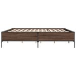 vidaXL Cadre de lit sans matelas chêne marron 180x200 cm