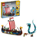 31132 Le bateau viking et le serpent de midgard ® Creator