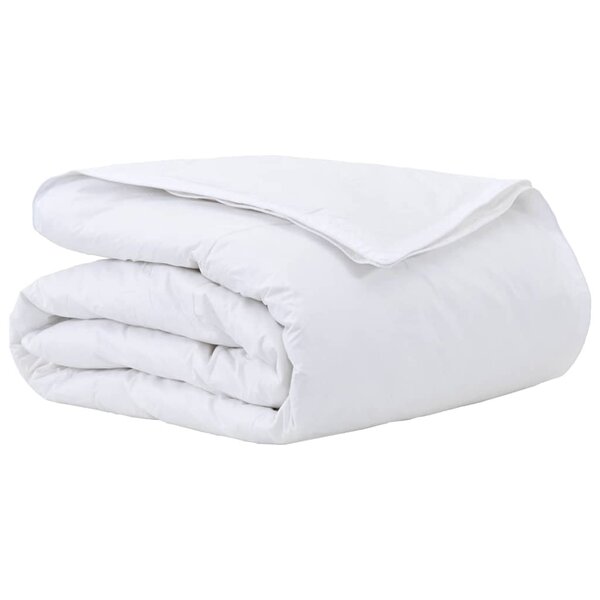 vidaXL Duvet 2-en-1 Blanc 135 x 220 cm Plume
