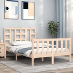 vidaXL Cadre de lit sans matelas bois de pin massif