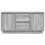 vidaXL Meuble TV avec lumières LED sonoma gris 100x41x50 cm