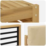 vidaXL Ensemble de canapés d'extérieur 9 pc Blanc et Beige Polyester