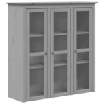 vidaXL Buffet BODO gris 115 5x43x200 5 cm bois massif de pin