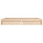 vidaXL Cadre de lit avec tiroirs 140x190 cm Double