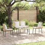 vidaXL Ensemble de salle à manger pour jardin 3 Pièces