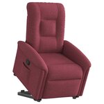 vidaXL Fauteuil inclinable rouge bordeaux tissu