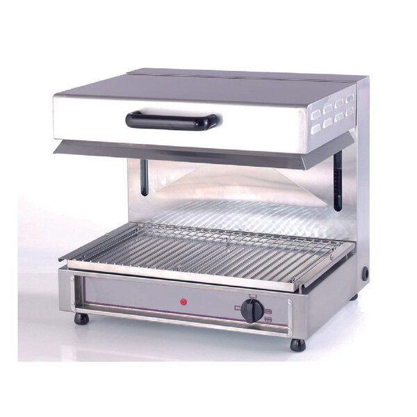 Salamandre de cuisine électrique à plafond mobile - grille 600 x 350 mm - s6m -  - acier inoxydable 600x510x550mm